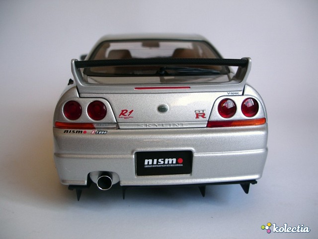 1 18 Auto Art Nissan Skyline Gt R R33 Nismo R Tune 1997 Silver W Nismo Stripes Kolectia