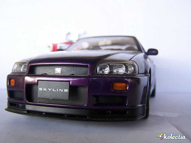 1 18 Auto Art Nissan Skyline Gtr R34 V Spec 1999 Midnight Purple Kolectia