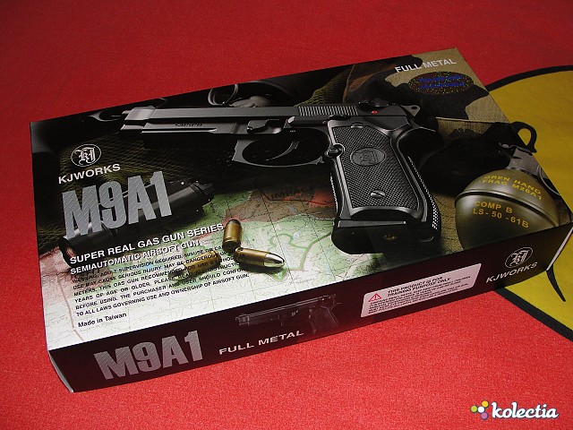 KJ Works Beretta M9A1 Pistol Taiwan Gas - Kolectia